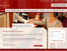 Tablet Screenshot of hotel-barbara.de